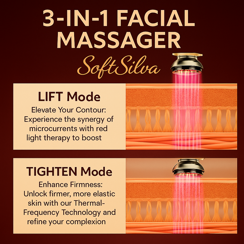 SOFT SILVÁ 3 IN 1 FACE MASSAGER
